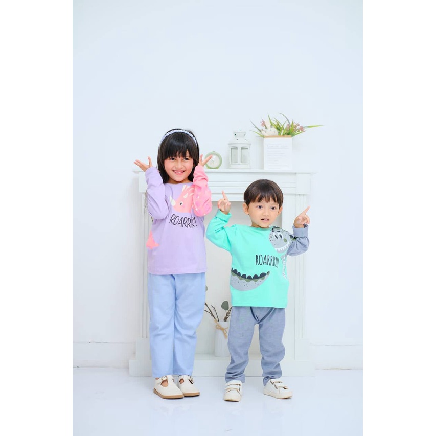 Setelana anak Dino series Longsuit by Big bugs