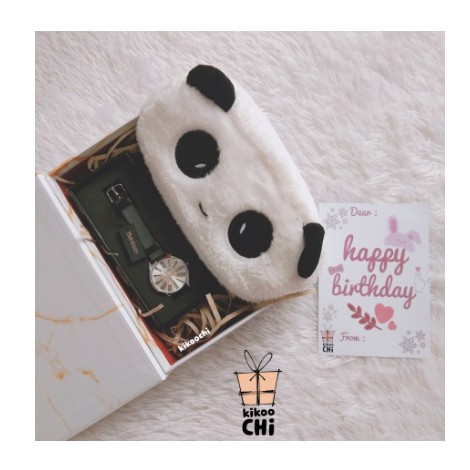 

Panda Gift Box - Hadiah Kado Ulang Tahun Wanita Jam Tangan - Hampers Ulang Tahun
