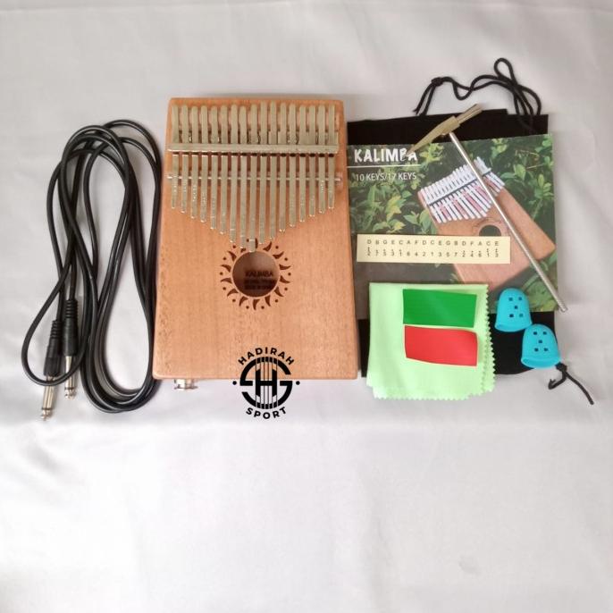 Jual kalimba elektrik 17 kunci kecapi jempol piano jari BONUS KABEL