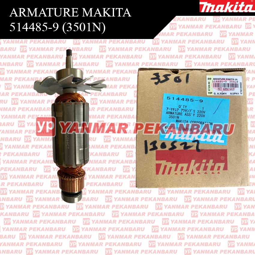 3501N ARMATURE ANGKER ROTOR 514485-9 MAKITA ORIGINAL ASLI