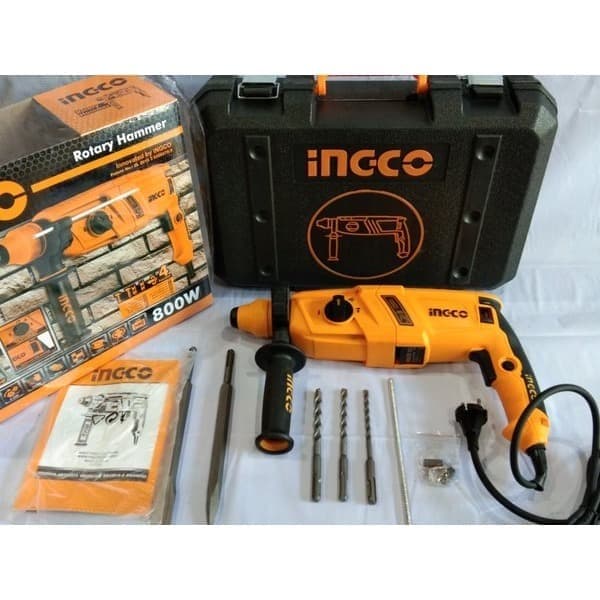 MESIN ROTARY HAMMER 26MM 800WATT / MESIN BOBOK BETON INGCO RGH9028