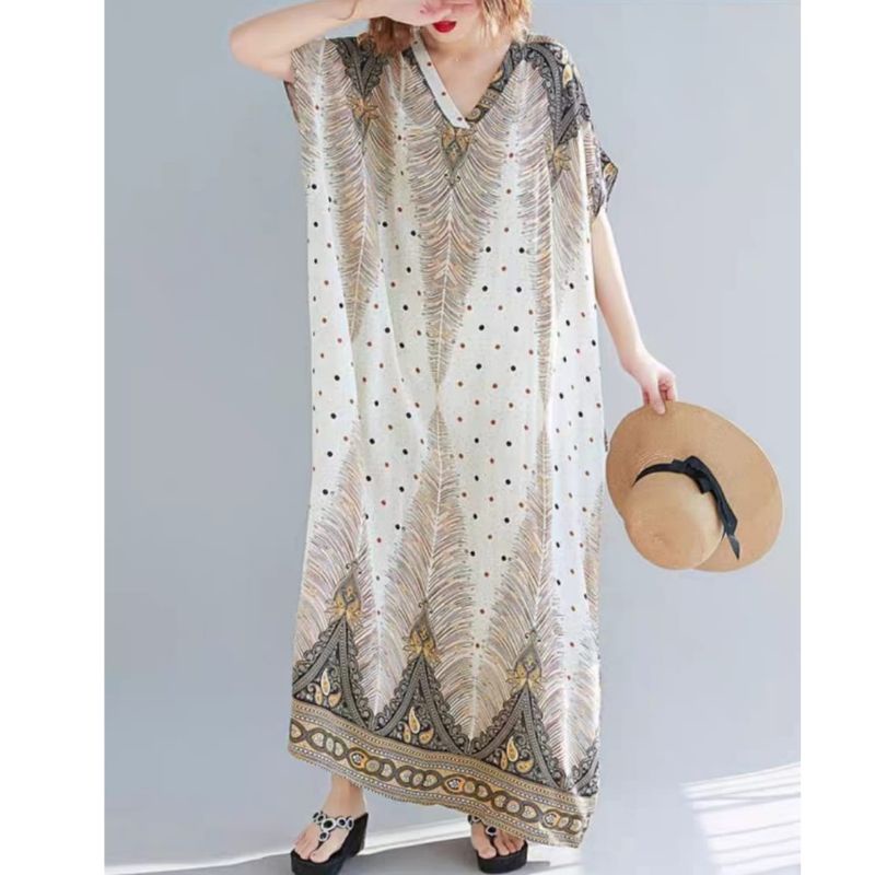 MDLV ~ 91011# Homewear Maxi Dress Big Size Gamis Import Fashion Import