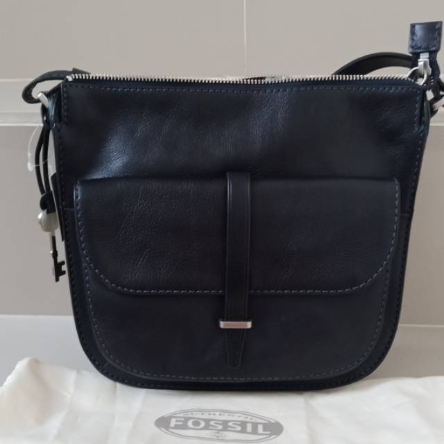 Fossil Ryder Satchel Navy