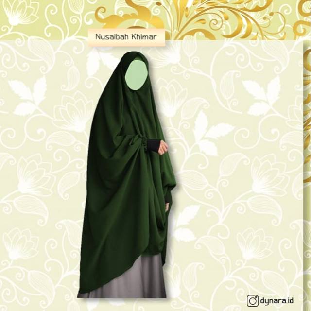 HIJAB SYARI NUSAIBAH KHIMAR FREE CADAR