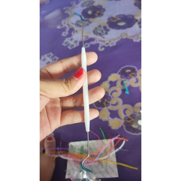 [1 PCS] Ori Sonde Alat Buat Melepas Memasang Karet Behel Alat Pasang Memasang