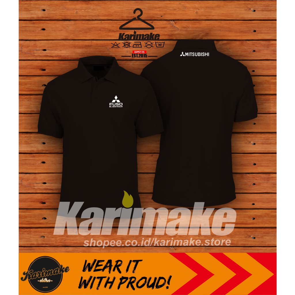 Polo Shirt Kaos Polo Mitsubishi Fuso Canter Kaos Otomotif -