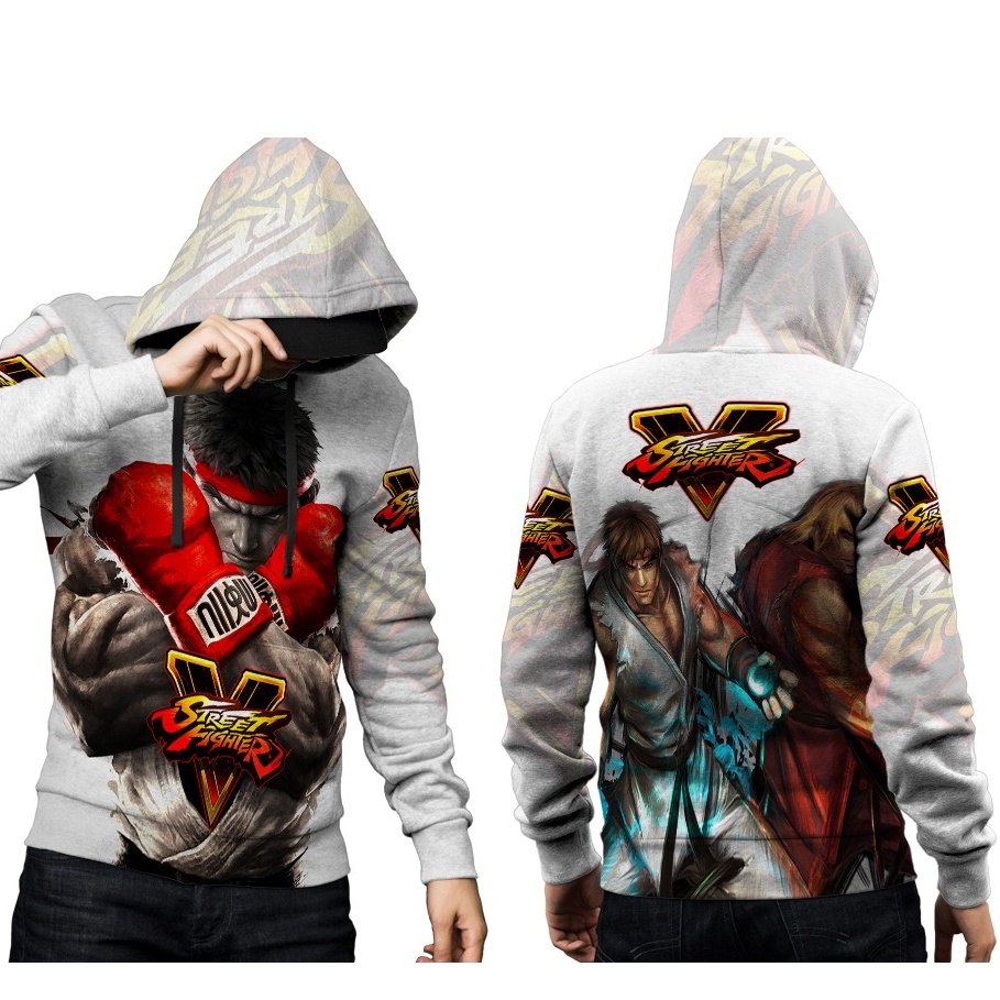 STREET FIGHTER Hoodie Sweater Fullprint