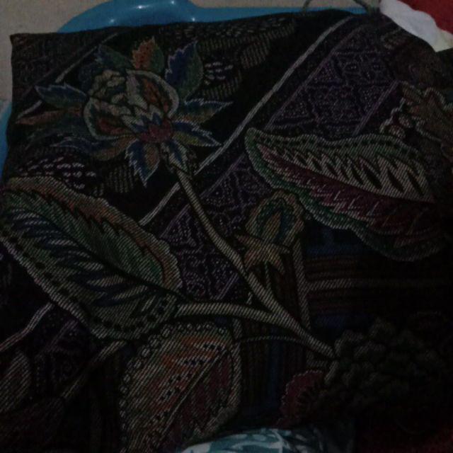 Edora 2 Maxy By Ellora Baju Gamis  Wanita Motif Batik Terbaru Kekinian Bahan Calvin Jeans Ld 110