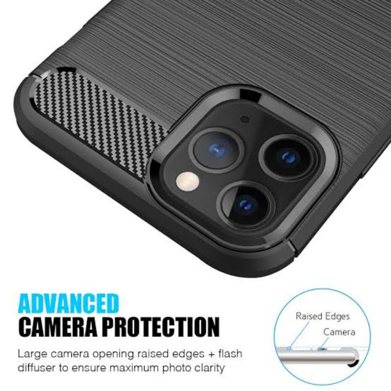 Case Iphone 11 Ipaky Fiber Carbon Ultimatte Premium Quality