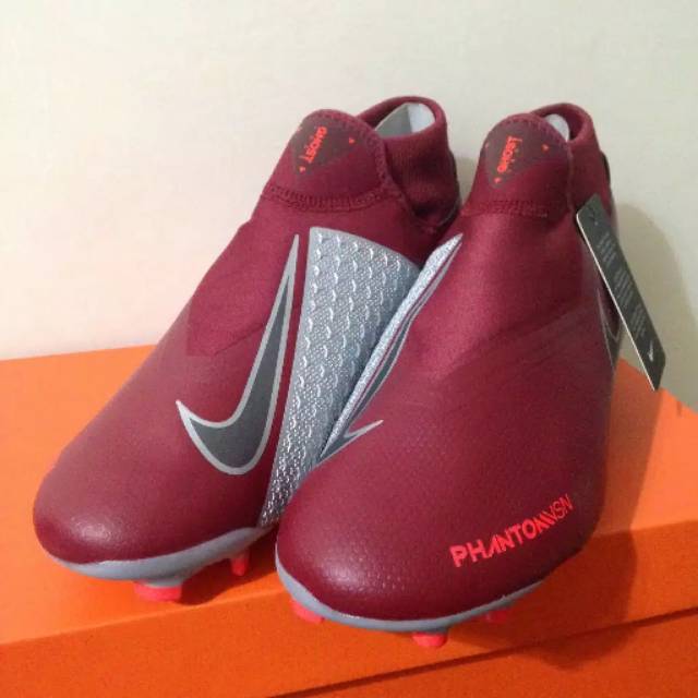 Sepatu Bola Nike Phantom VSN Academy DF MG Team Red Original