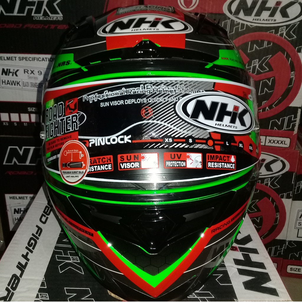 NHK RX9 SE NAVY GREEN FLUO RED