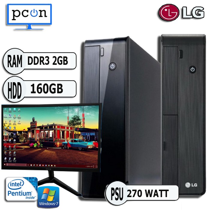 PC KOMPUTER BUILD UP LG SLIM PENTIUM G SOKET 1155 UNTUK OFFICE / SEKOLAH