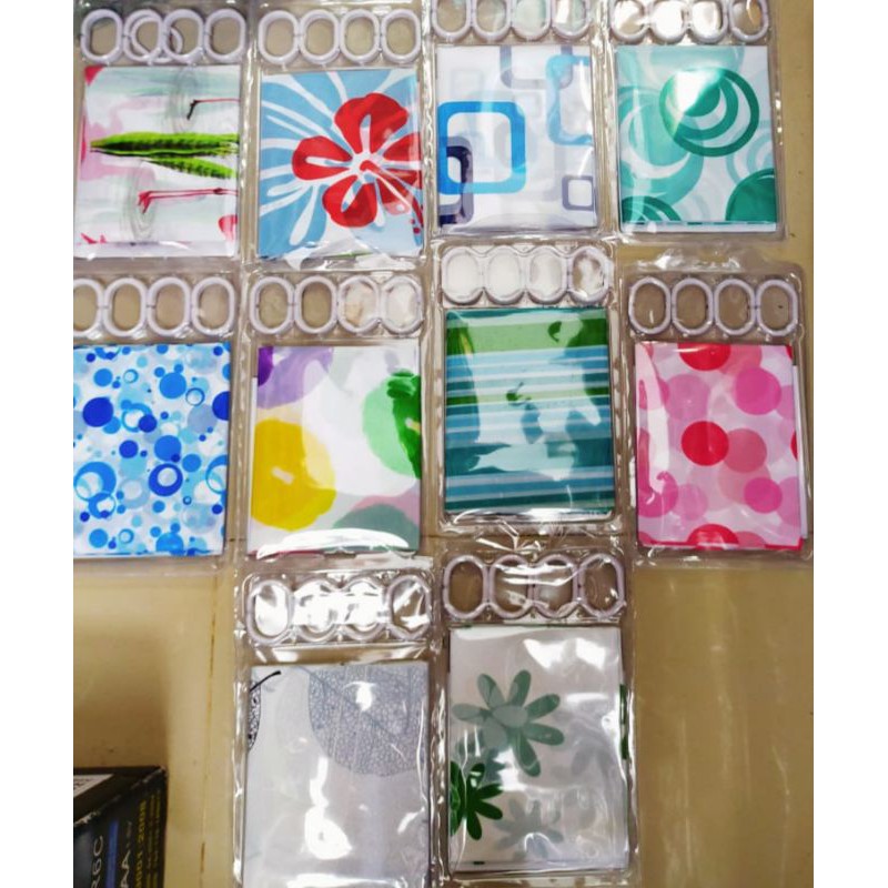 Tirai shower kamar mandi anti air waterproof shower curtain bathroom