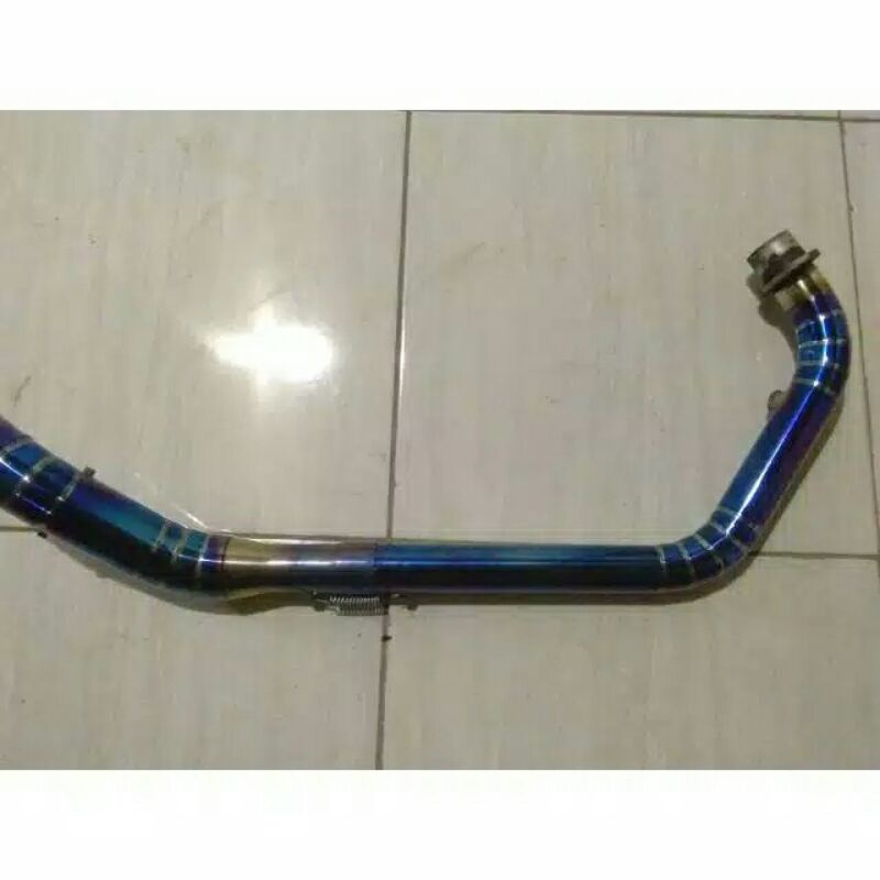 pipa leher knalpot bluemoon satria Fu fi injeksi Sonic CBR150