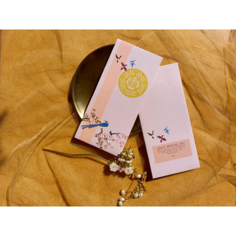 

Amplop Angpao Wedding Pink Garis