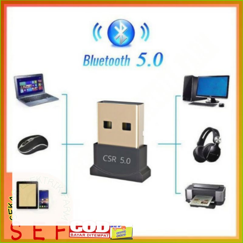 USB Mini Bluetooth CSR 5.0 USB Dongle Wireless device Eksternal V5.0 Adapter Transmitter Mouse Comp