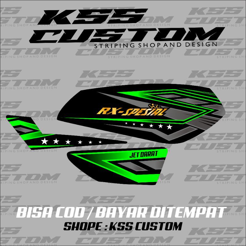 striping rx spesial variasi hijau hitam keren