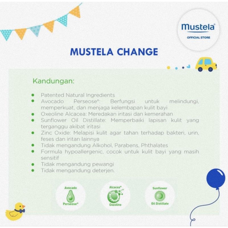 Mustela Barrier Cream 100 ml - Krim Untuk Mencegah &amp; Mengatasi Ruam Popok Pada Bayi