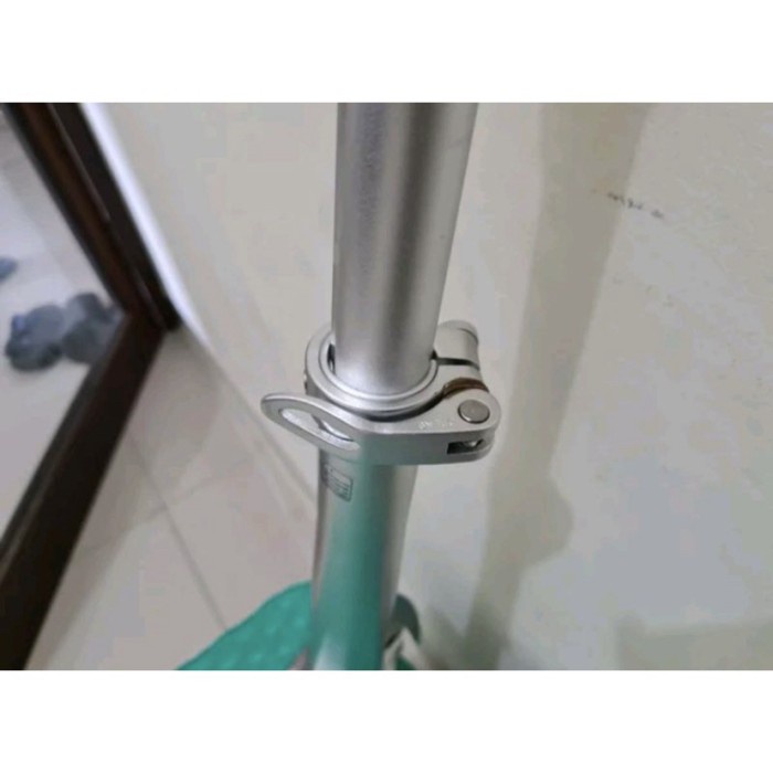 Handlepost Telescopic Alloy leher stem handlebar adjustable QR Seli