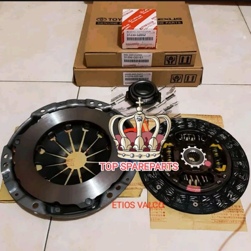 KAMPAS KOPLING SET MATAHARI DEKRUP CLUTCH COVER DISC BEARING KOPLING ETIOS VALCO