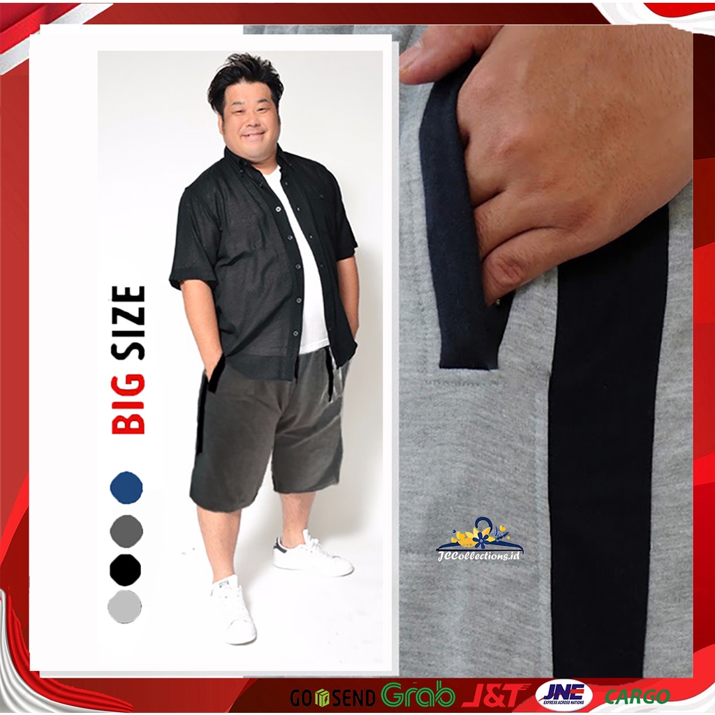 Celana Pendek Pria JUMBO Fashion Skott – Celana BIG SIZE Cowok 3XL Jogger Pants - JCCollections