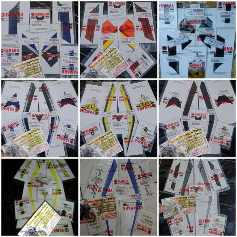 Sticker Stiker Striping Decal List Body Original Yamaha MT25 MT-25 2016 - 2024