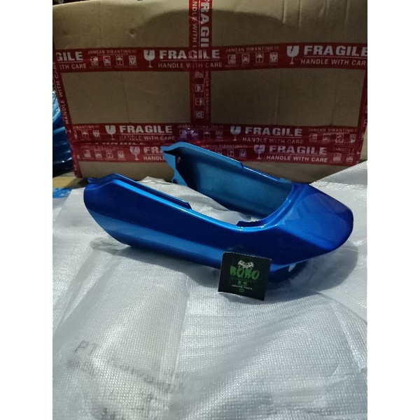 cover body belakang Ninja R SS biru original