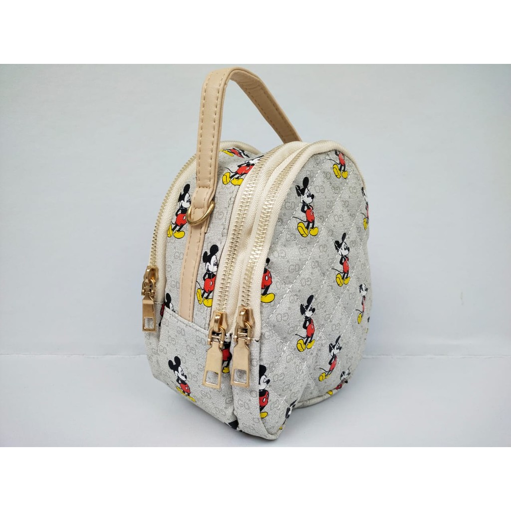 Tas Selempang Wanita Resleting Bermotif Tas Slempang Cewek shoulder bag Hand bag oval Remaja Trendy