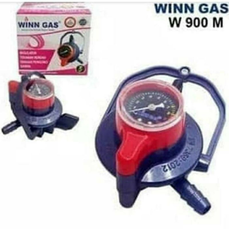 Winn Gas  ,  W  900 M ,  Win Gas , Regulator double lock  , Tekanan Rendah   meter