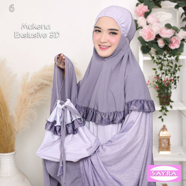 Mukena Premium Exclusive 3D ORIGINAL Sayra