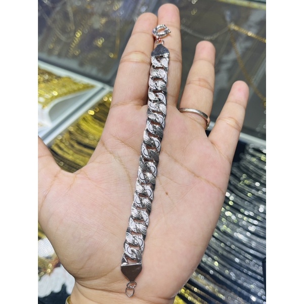 gelang sisik naga dof mas putih