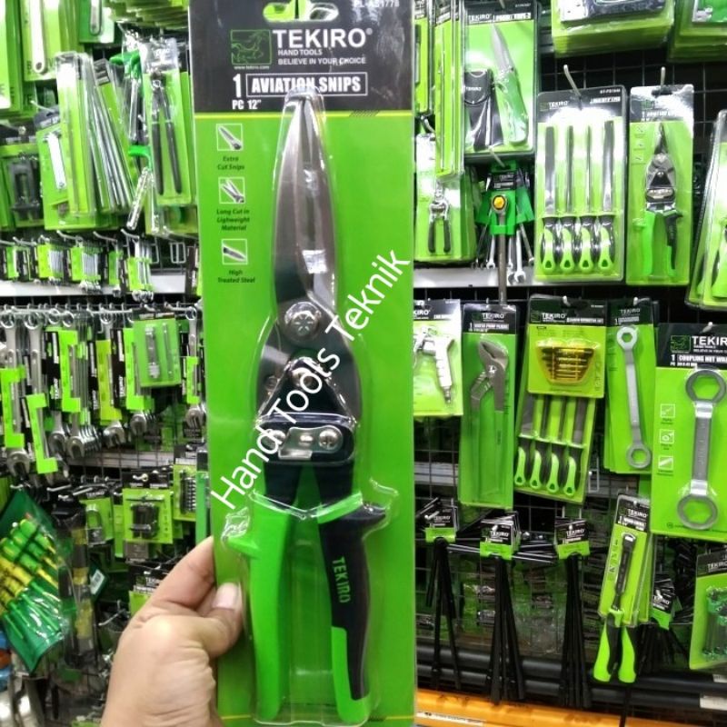 

Tekiro gunting seng plat 12in gunting baja ringan 12in