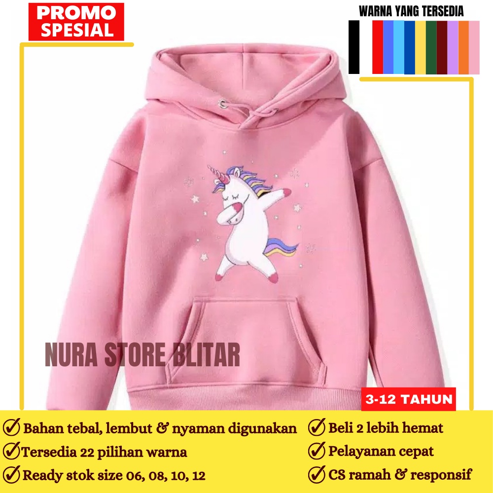Jaket Hodie Jumper Anak Kecil Perempuan Laki Laki Cewek Cowok Umur 4 5 6 7 8 9 10 11 12 Tahun Model 