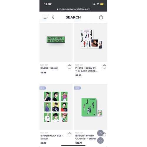 [PO] Bookslot MD Sticker NCT 127