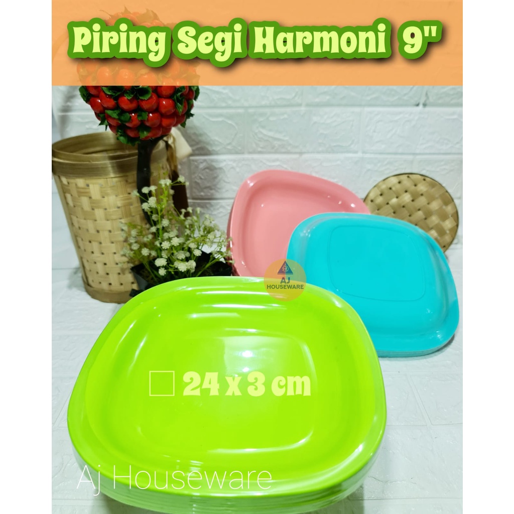 Jual Pcs Piring Makan Segi Harmonis Piring Makan Plastik