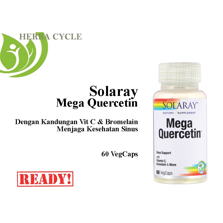 Solaray Mega Quercetin 60 VegCaps ORI USA Pencernaan