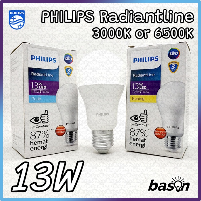 PHILIPS RadiantLine LEDBulb 13W E27 - Bohlam Lampu LED