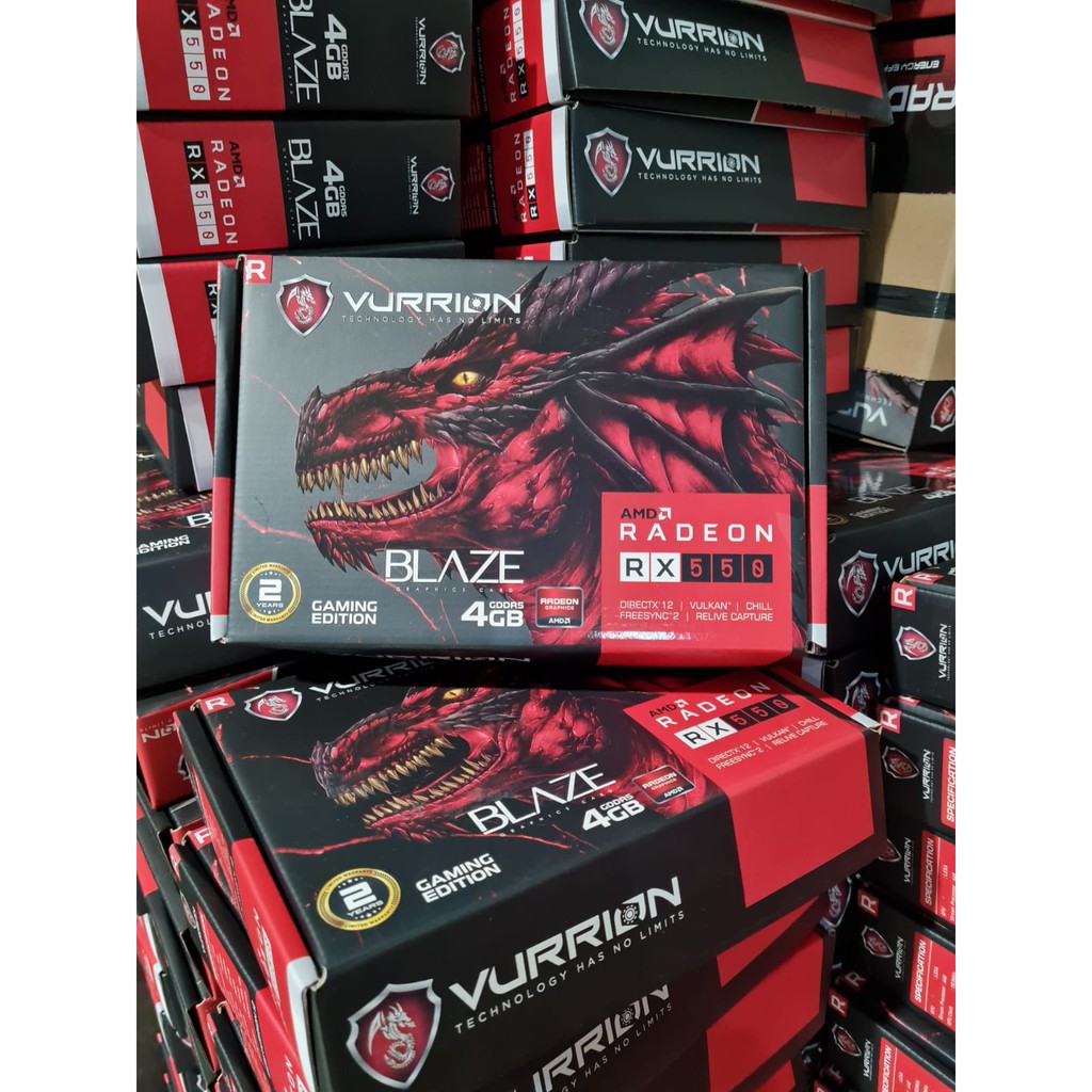 VGA READEON VURRION RX550 4GB RX 550 4G GARANSI RESMI