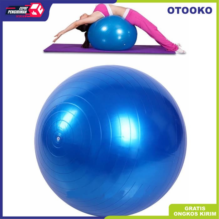 Bola Yoga Gym Ball Pilates Senam Balance Fitnes Ball 65CM Tanpa Pompa