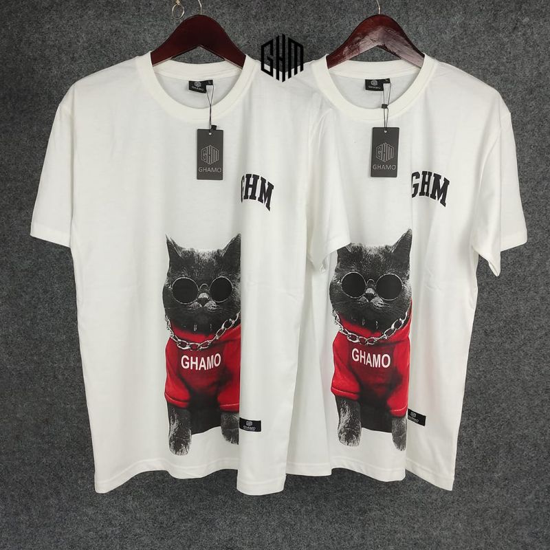 Kaos Original Ghamo  Baju Kaos Distro Terbaru  Baju Kaos Unisex Model Terbaru  Baju Kaos Gambar Kucing