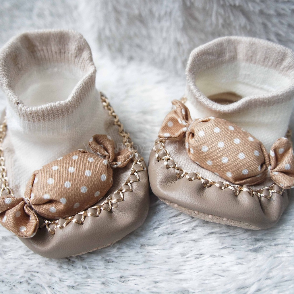 Baby Prewalker Sepatu Bayi Lucu Kaos Kaki Booties Skidder