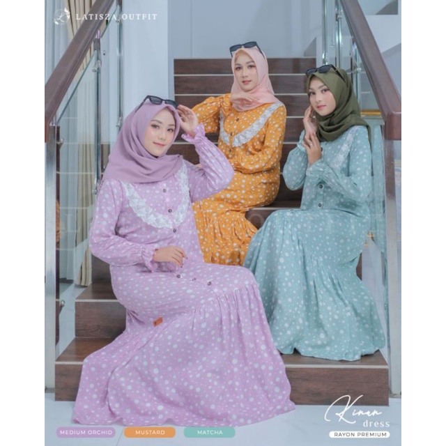 homeydress | daster | kinan dress | latisza outfit