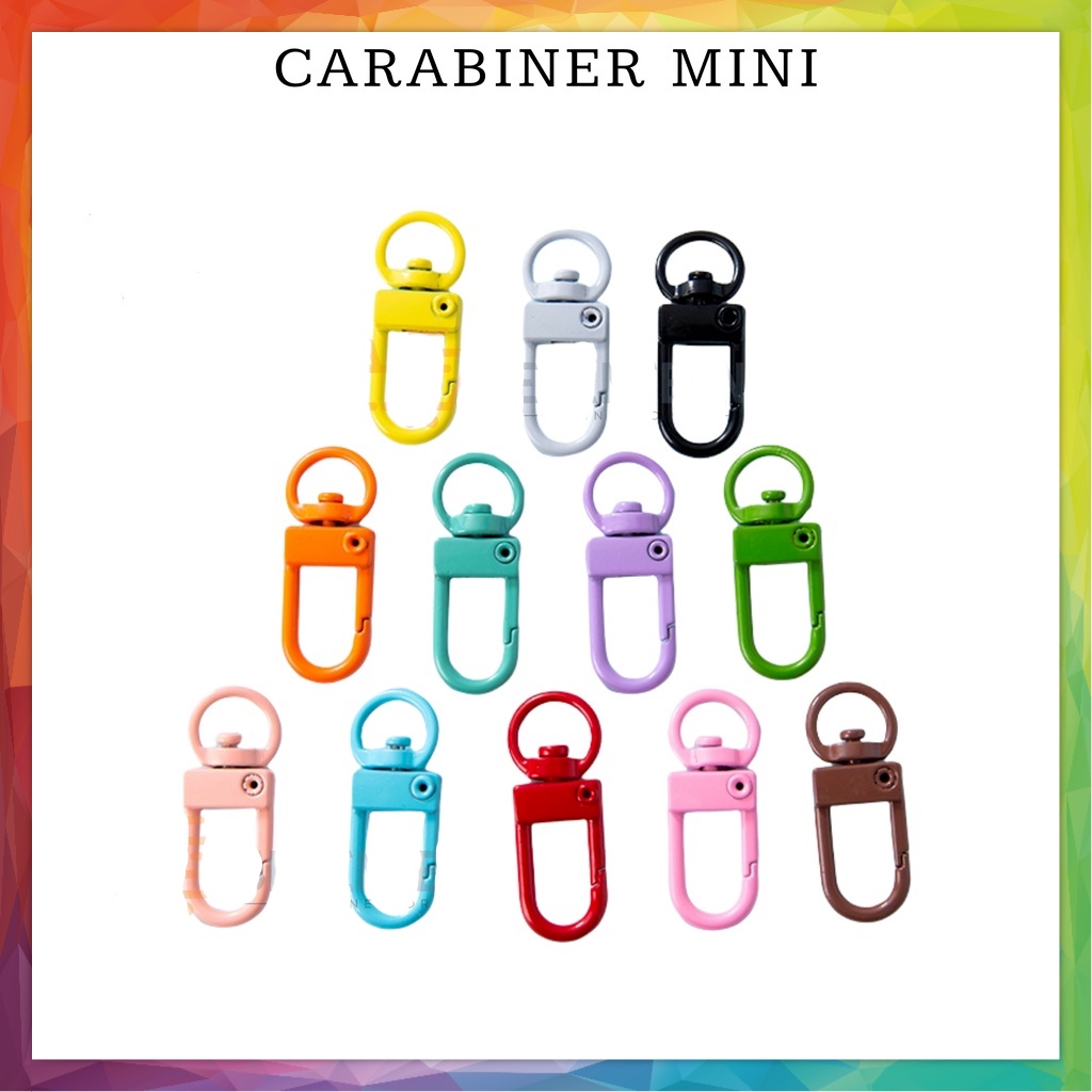 CARABINER MINI 360 DERAJAT GANTUNGAN KUNCI PUTAR GANTUNGAN TAS DOMPET MULTIFUNGSI SNAP HOOK