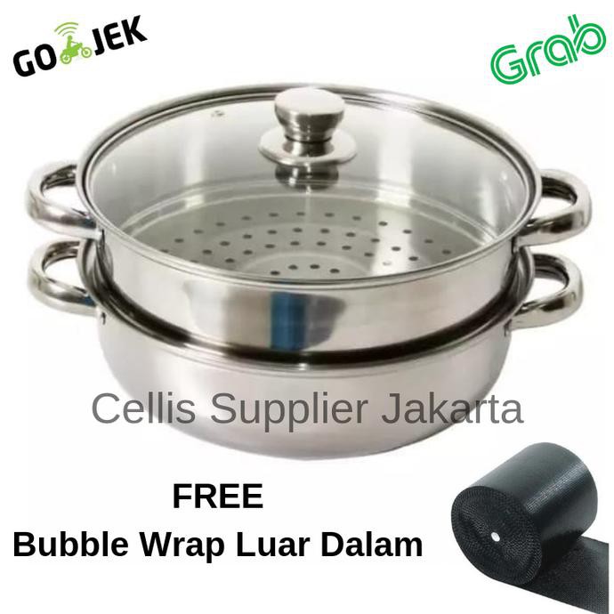 Dandang Steamer Panci Kukus Stainless 28-Steamer Pan