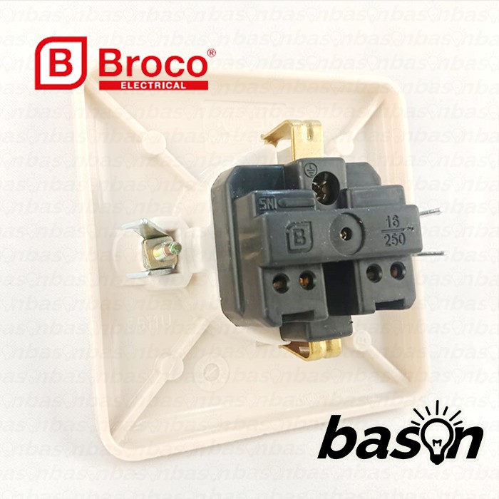 BROCO 5511U Socket Outlet Cream - Stop Kontak Inbow