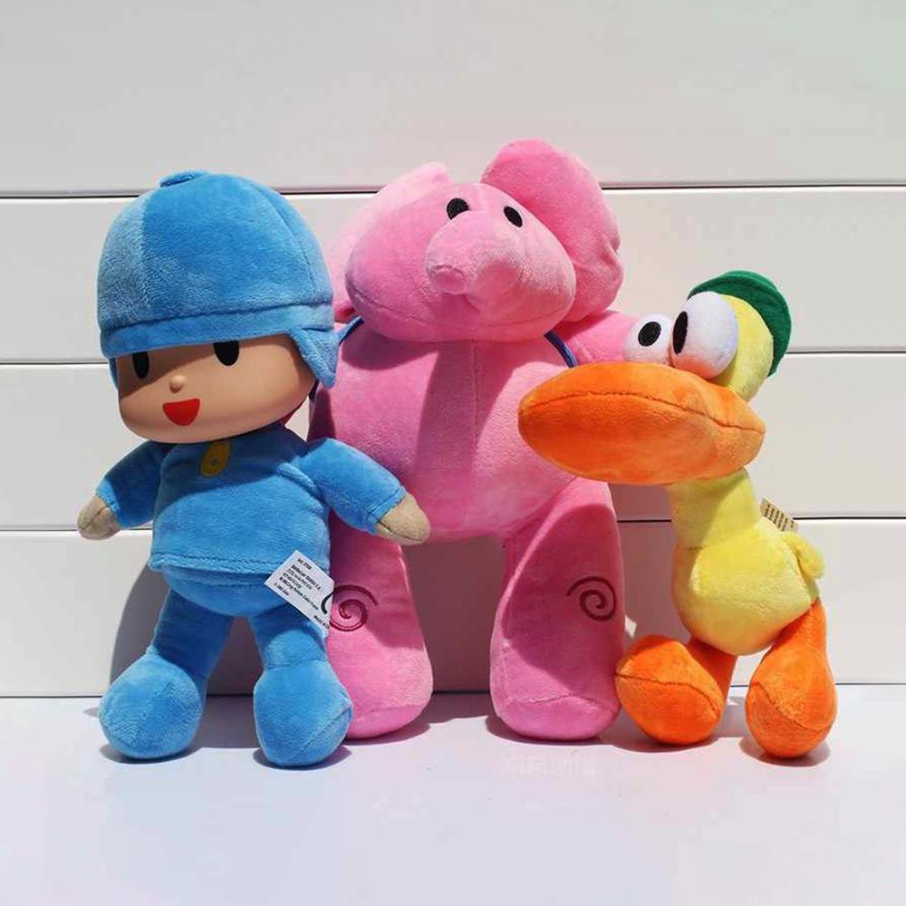 Timekey D5O4 Mainan Boneka Stuffed Plush Kartun Hewan Gajah / Anjing / Bebek Pink Lucu 16-30cm Untuk Anak