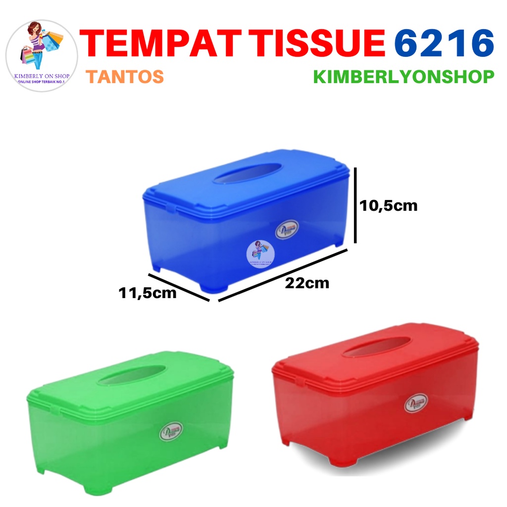 Tempat Tissue Kotak Tisu Plastik Diana Plus L 6216 Tantos