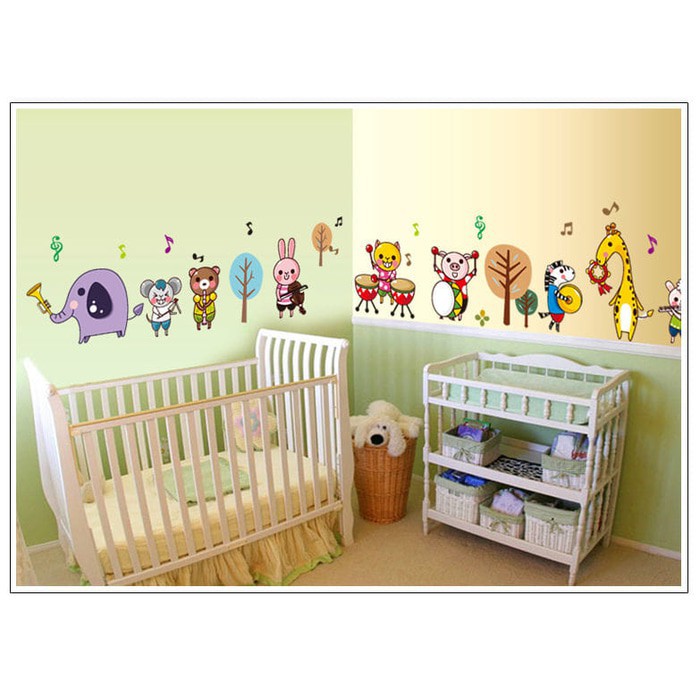 [GD] A 40 41 42 43 44 WALLSTICKER STIKER DINDING KARAKTER KARTUN ANIMAL BASSEBALL STICKER DEKORASI