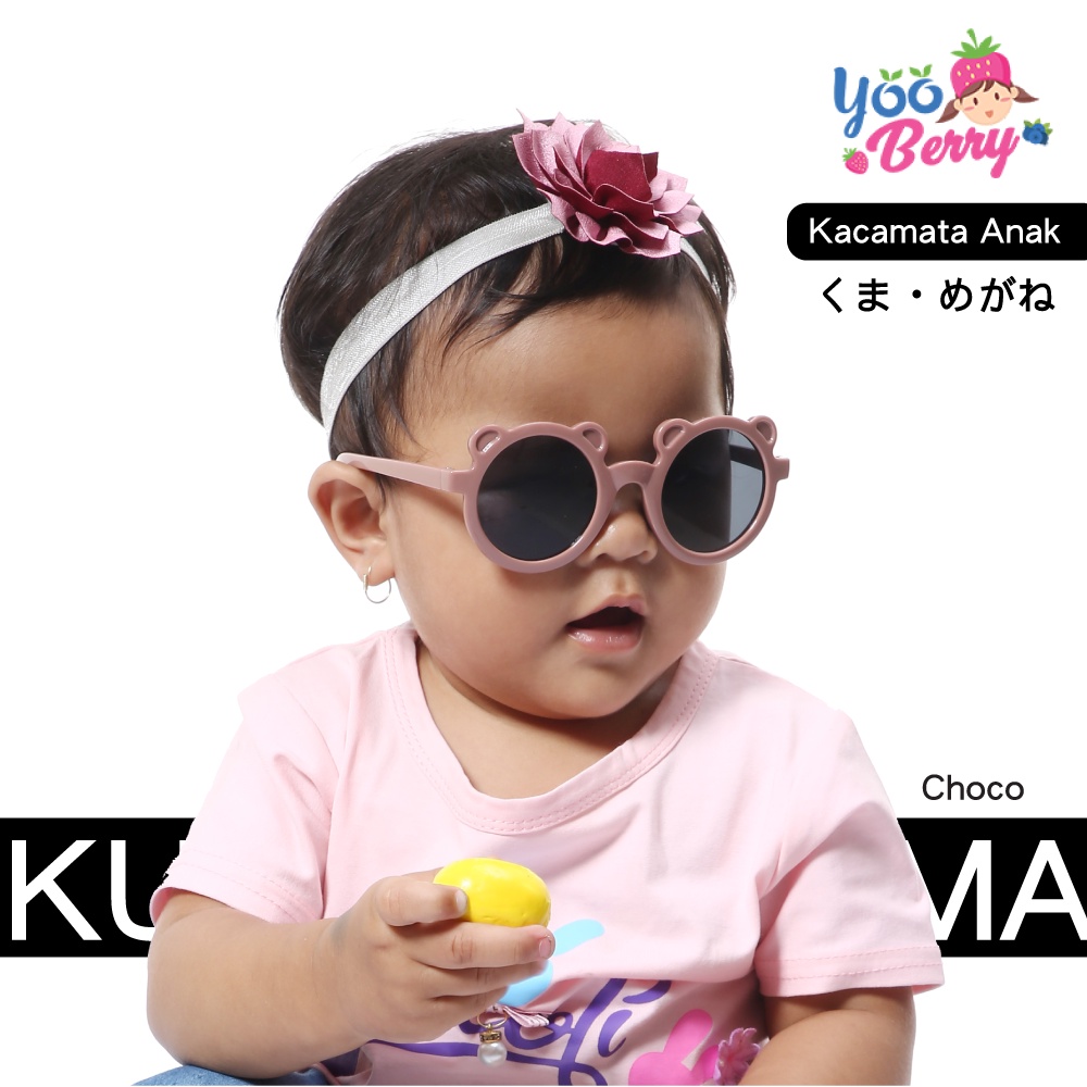 YooBerry Kuma Kacamata Bayi Anak Unisex Kekinian Perempuan Laki Laki Berry Mart