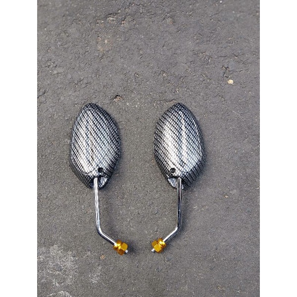 Spion Carbon  Variasi Motor karbon  Honda Beat FI Vario Scoopy Spacy Supra 125 Revo Sonic CB 150R